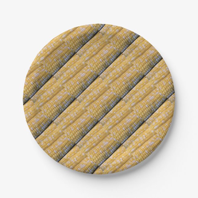Corn on the Cob Party Supplies Paper Plate (Front)