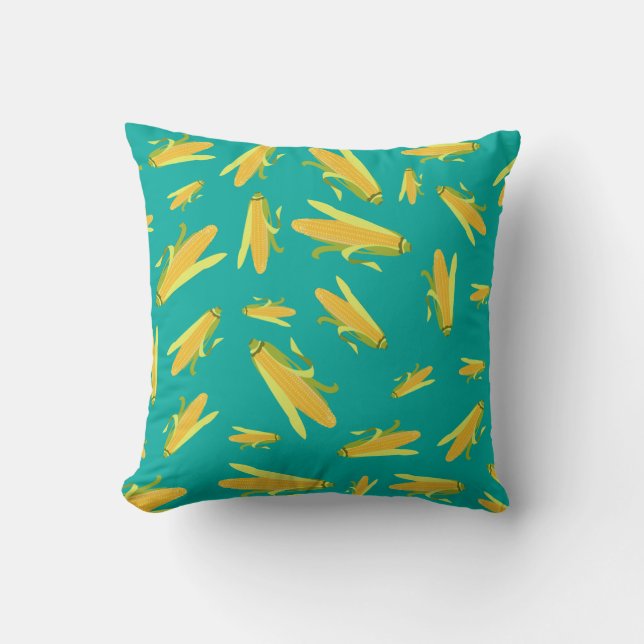 Corn On The Cob Pattern Cushion (Front)