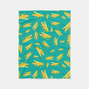 Corn On The Cob Pattern Fleece Blanket