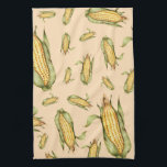 Corn on the Cob Pattern Tea Towel<br><div class="desc">Stylish kitchen town features a fun and whimsical corn on the cob illustration pattern. A stylishly fun and whimsical organic pattern, a perfect addition to your kitchen towel collection, thoughtful modern home gift for the cook in your life, or stylish kitchen gift for any occasion. Designed as a template, you...</div>