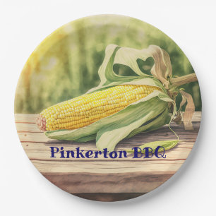 Corn On The Cob Personalised Paper Plate