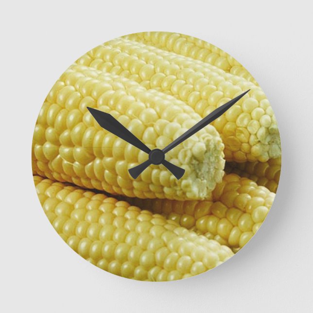 Corn On The Cob Round Clock (Front)