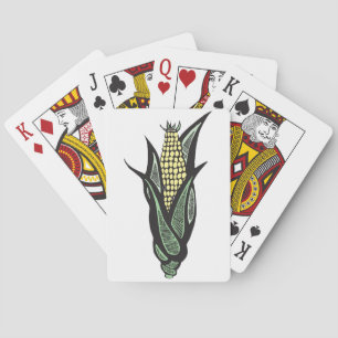 Corn on the Cob Rustic Farmhouse Vegetable Playing Cards