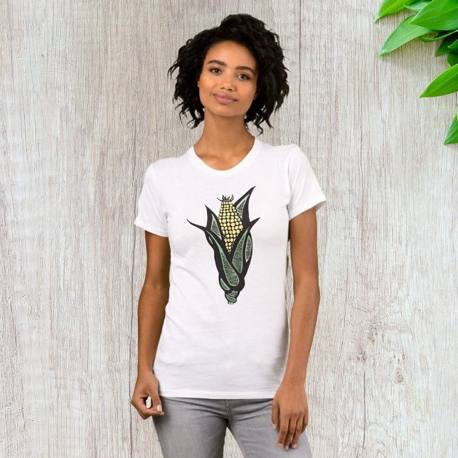 Corn on the Cob Rustic Farmhouse Vegetable T-Shirt (Creator Uploaded)