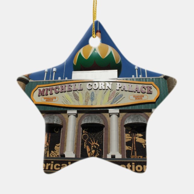 Corn Palace collection Ceramic Tree Decoration (Front)