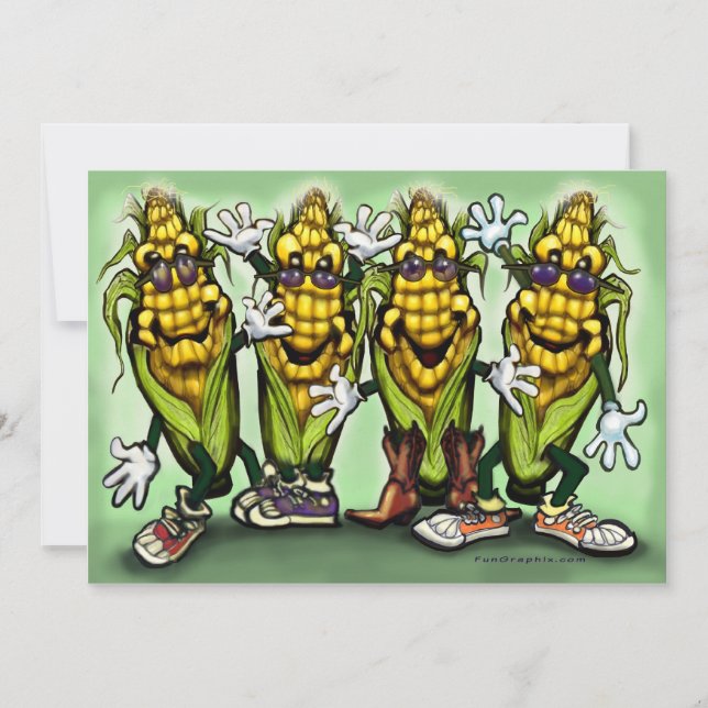 Corn Party Card (Front)