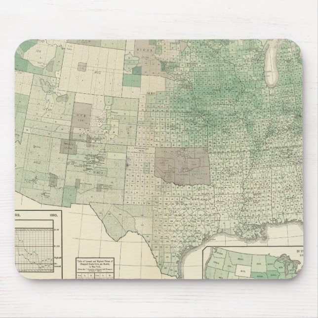 Corn per acre planted mouse mat (Front)