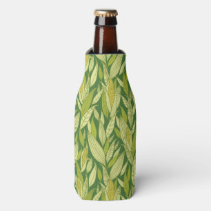 Corn plants pattern background bottle cooler