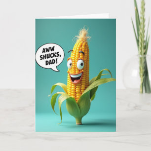 Corn Pop Art Fathers Day Card