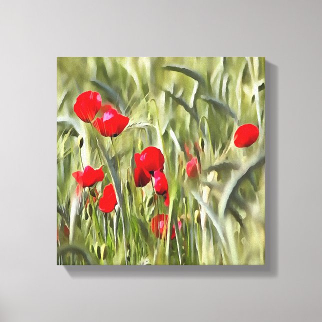 Corn Poppies Canvas Print (Front)