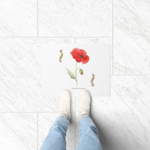 Corn poppy doormat