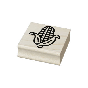 corn rubber stamp