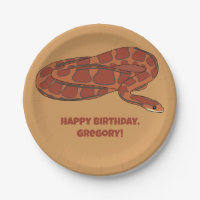 Corn Snake Orange Red Realistic Personalised