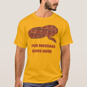 Corn Snake Orange Red Realistic Personalised T-Shirt