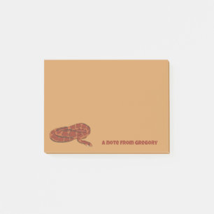 Corn Snake Orange Red Realistic Personalized Post-it Notes
