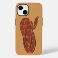 Corn Snake, Red, Orange Illustrated