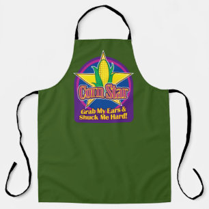 Corn Star Blue Purple BG Green Apron