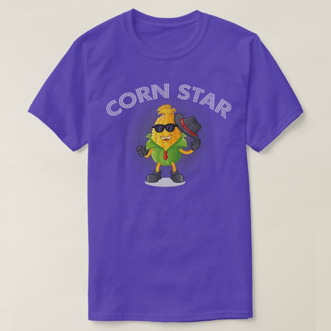 Corn Star Corn Healthy Vegetable  T-Shirt (Design Front)