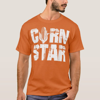 Corn Star Distressed Corn Farmers Farming T-Shirt
