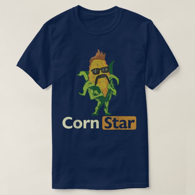 Corn Star Funny Farmer Meme  T-Shirt (Design Front)