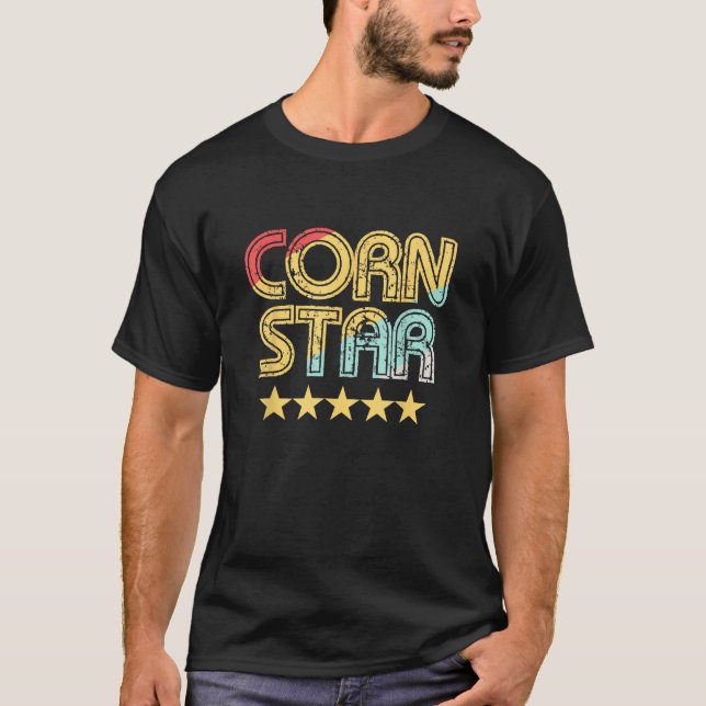 Corn Star Team Cornhole T-Shirt (Front)