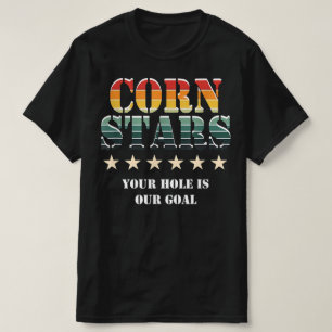Corn Stars Funny Mens Cornhole Team Accessories T-Shirt