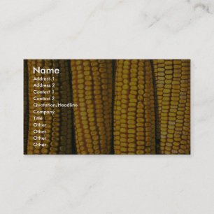 Corn texture business card