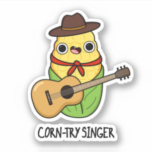 Corn-try Singer Funny Corn Pun 
