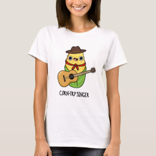Corn-try Singer Funny Corn Pun T-Shirt