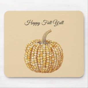 Corn Yellow Autumn Pumpkin Mouse Mat