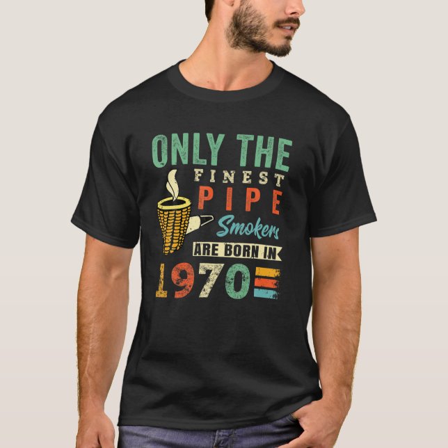 Corncob Pipe Smoker Smoking Tobacco 51St Birthday T-Shirt (Front)