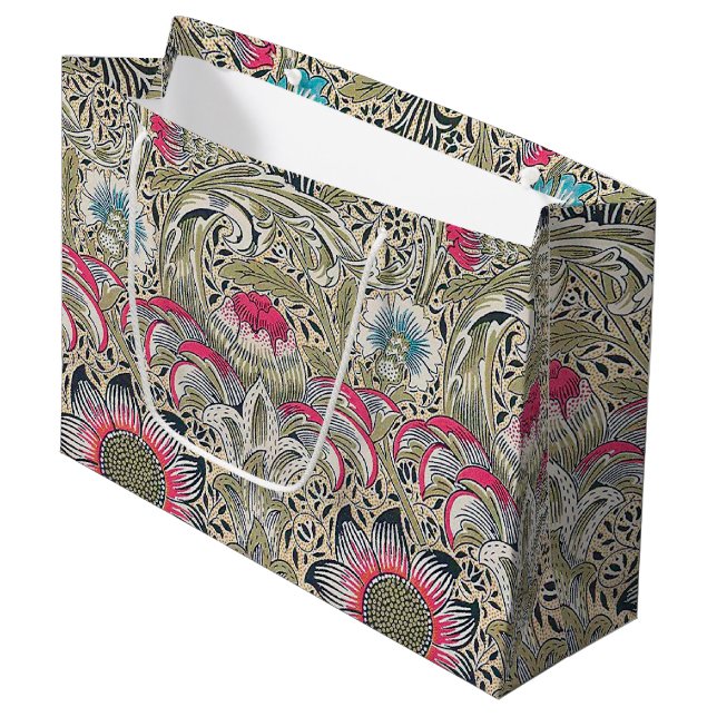 Corncockle, William Morris Large Gift Bag (Front Angled)