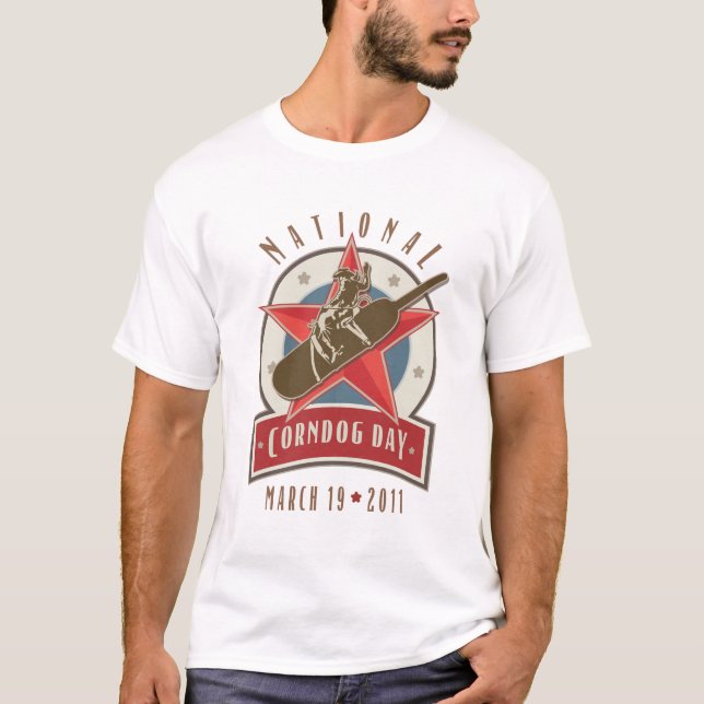 Corndog Day Rodeo Logo T-Shirt (Front)