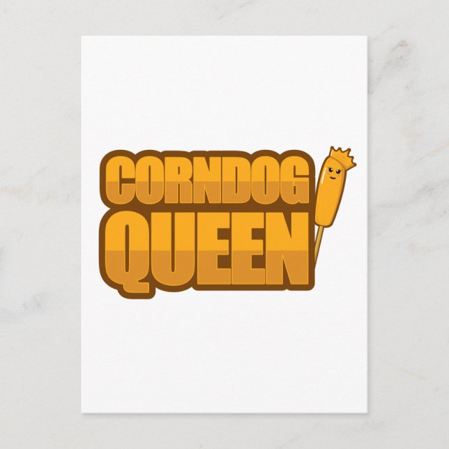 Corndog Queen Corn dog lover Gift Postcard (Front)