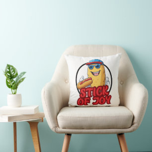 Corndog Stick of Joy Cushion