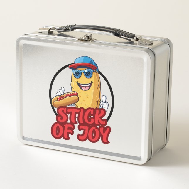 Corndog Stick of Joy Metal Lunch Box (Front)