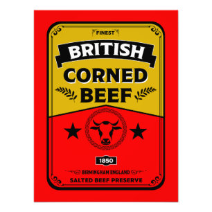 Corned Beef kitchen Vintage Photo Print