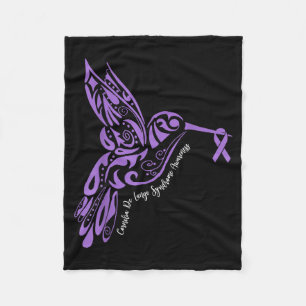 Cornelia De Lange Syndrome Awareness Hummingbird Fleece Blanket