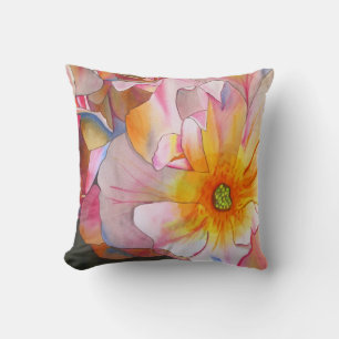 Cornelia rose pastel floral cushion