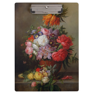Cornelis Johannes van Hulsteijn Vase with Flowers Clipboard
