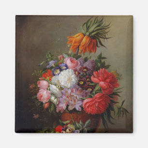 Cornelis Johannes van Hulsteijn Vase with Flowers Magnet