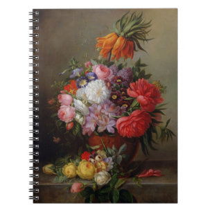 Cornelis Johannes van Hulsteijn Vase with Flowers  Notebook