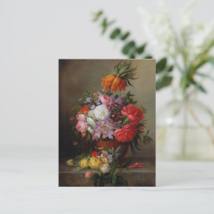 Cornelis Johannes van Hulsteijn Vase with Flowers Postcard