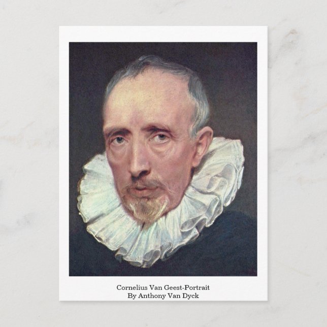 Cornelius Van Geest-Portrait By Anthony Van Dyck Postcard (Front)