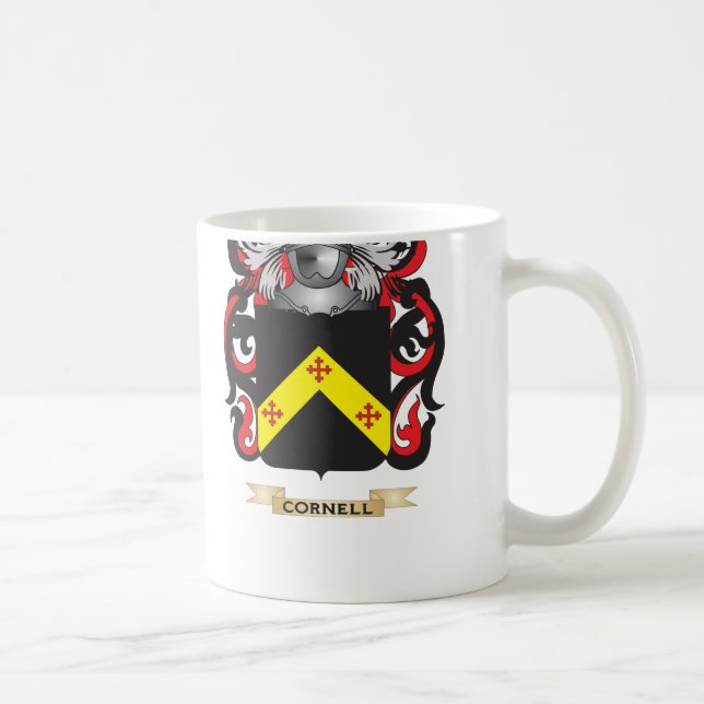 Cornell Coat of Arms Coffee Mug (Right)