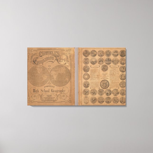 Cornell's companion atlas canvas print (Front)