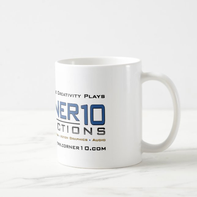 Corner10 Productions Mug (white) (Right)