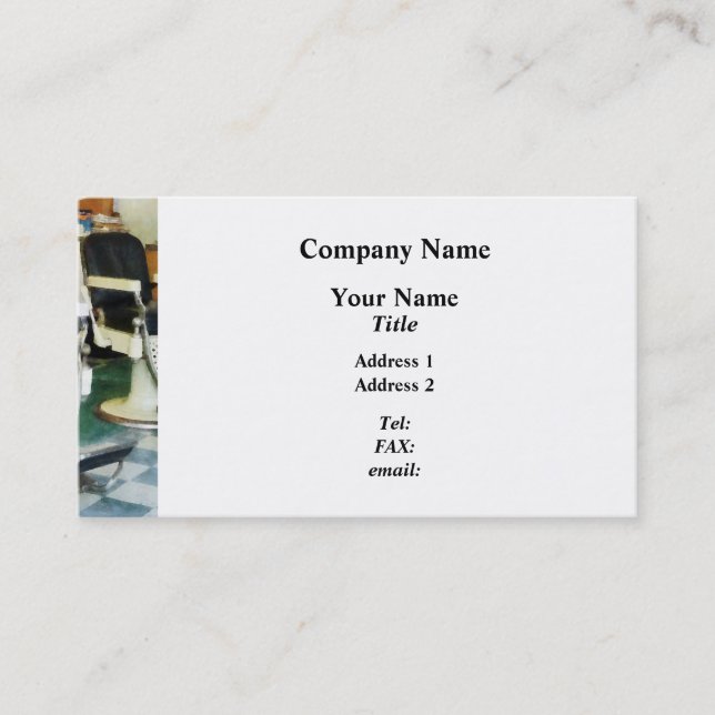 Corner Barber Shop Business Card (Front)