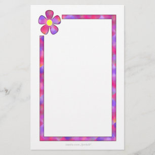 Corner Flower Stationery