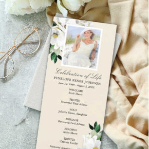 Corner Flowers Celebration of Life Program Programme